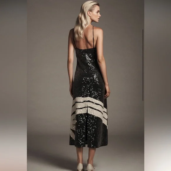 Farm Rio Sequin Floral Column Dress - Picture 2 of 5